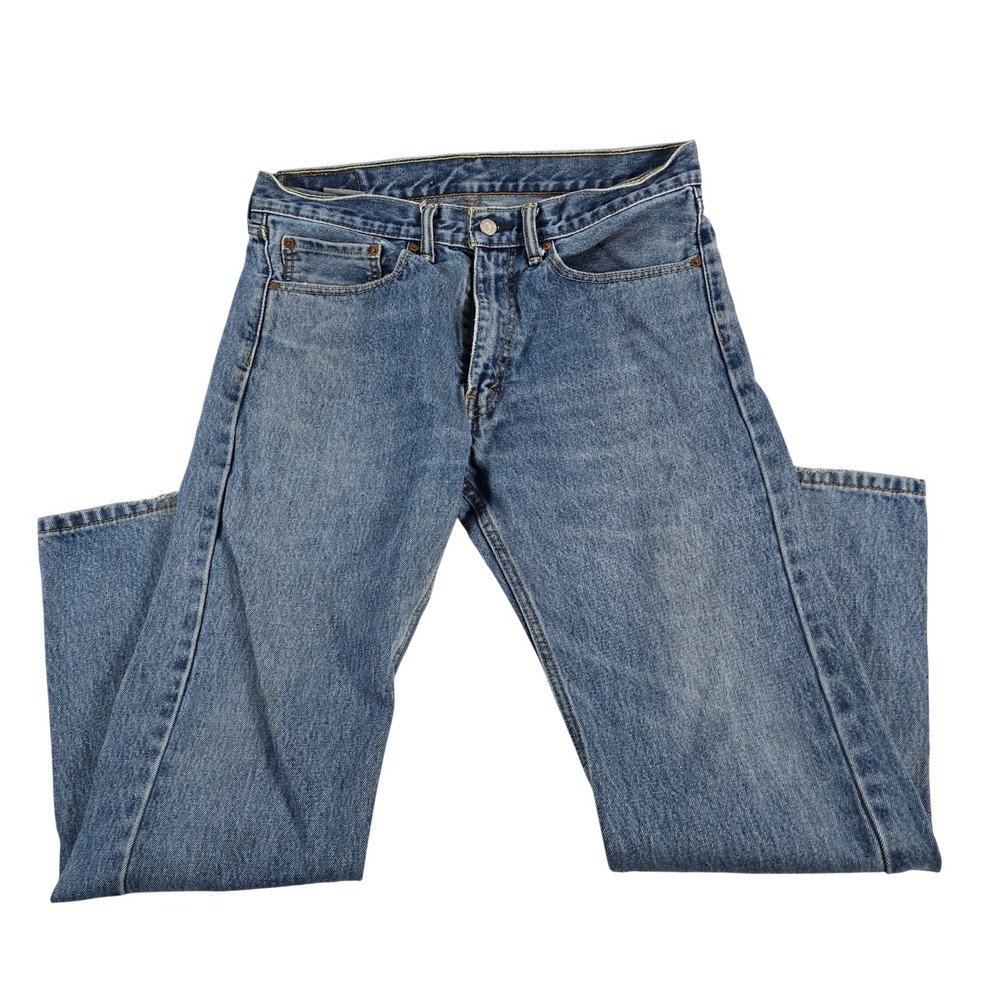 Levi Strauss Co 505 Mens Jeans W34 L30 Blue Straight Leg Denim Pants